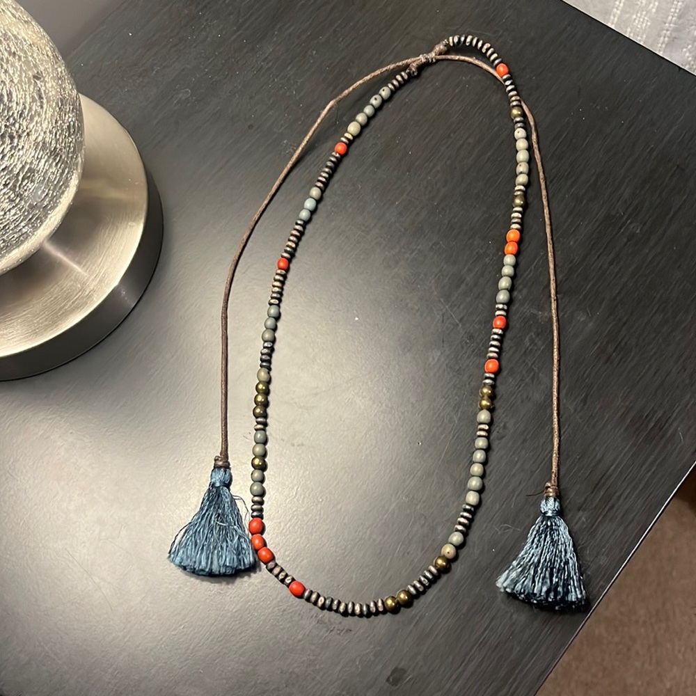 Noonday Collection beaded/tassel necklace